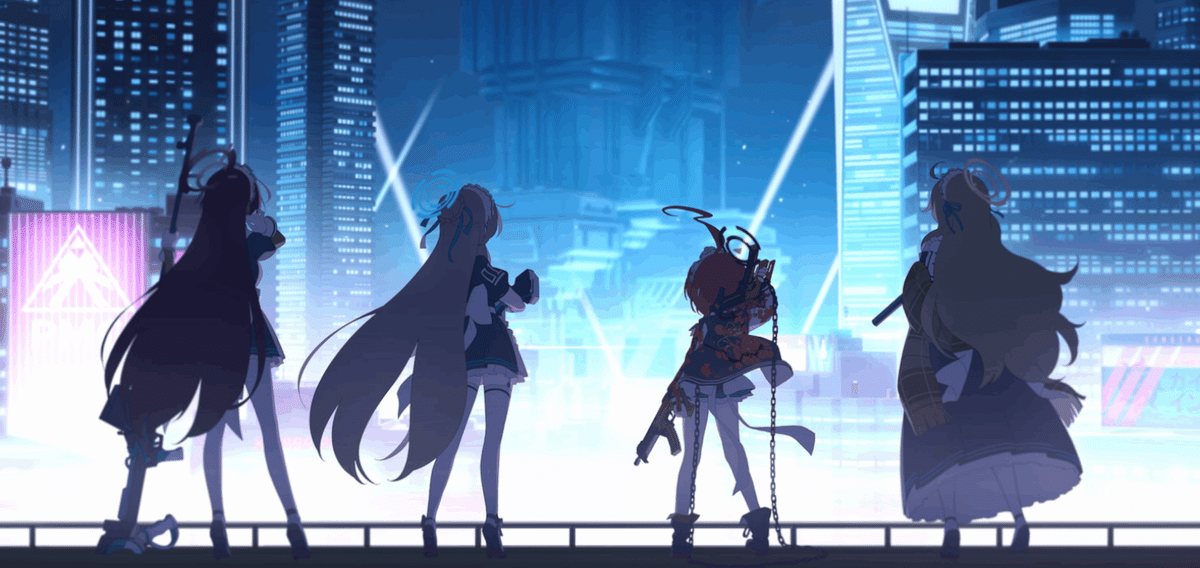 対抗戦アリーナ 時計仕掛けの花のパヴァーヌ金文字 ブルアカ ブルー