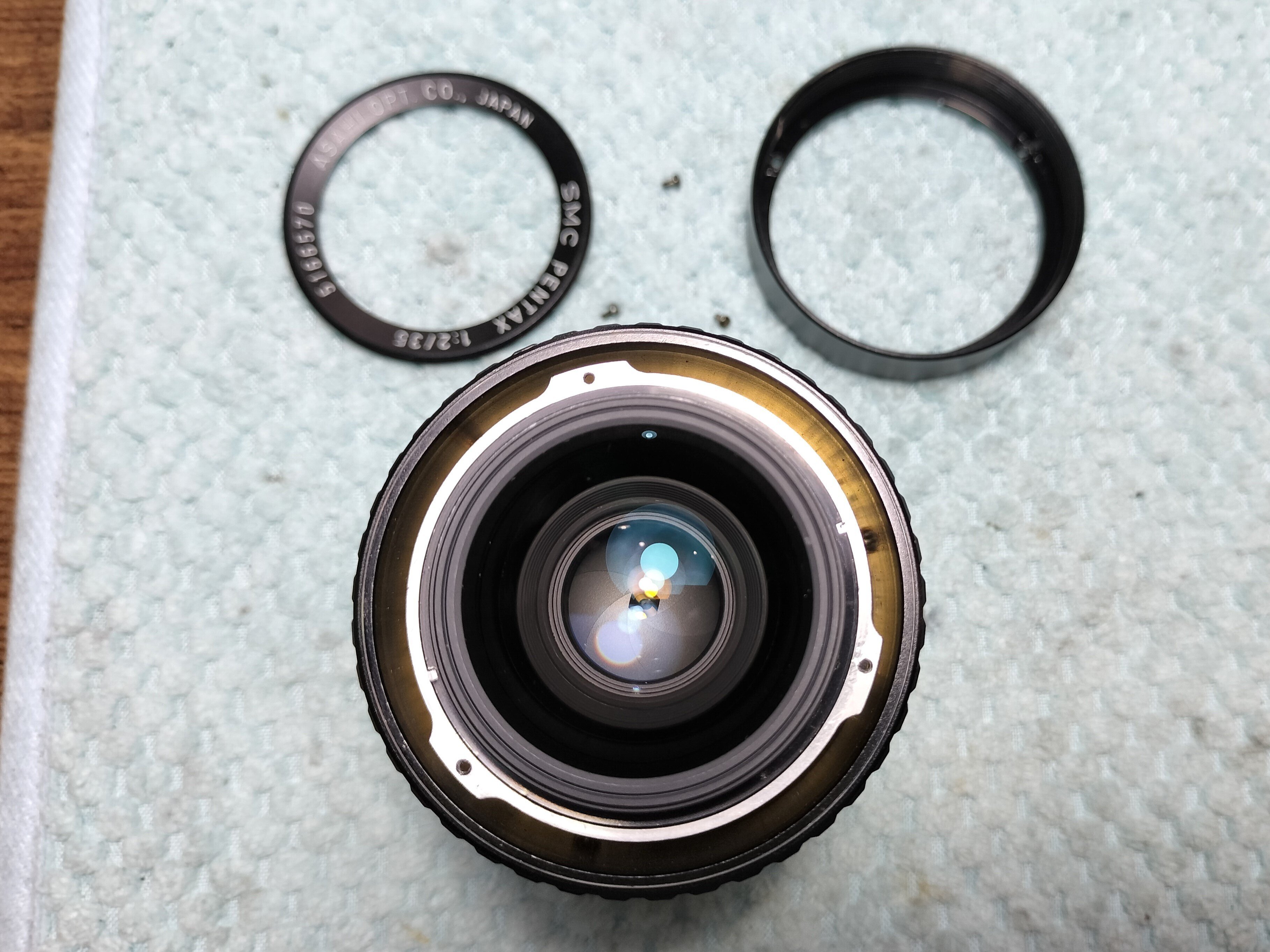 PENTAX SMC PENTAX 35mm F/2の分解|フィルムカメラ修理のアクア PENTAX SMC PENTAX 35mm F/2の分解|フィルムカメラ修理のアクア