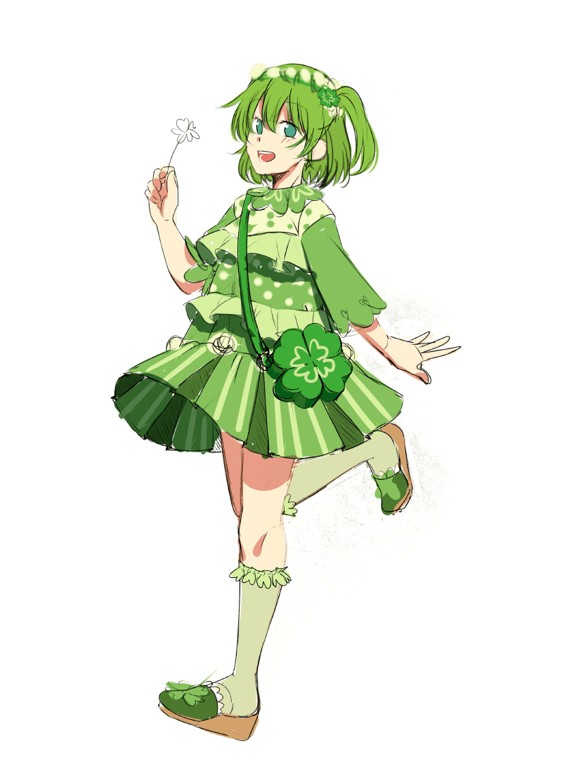 うちの子フード～番外編～】シロツメクサちゃん＊イラスト制作過程