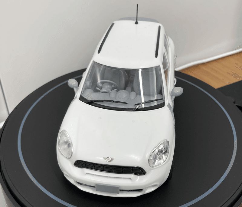 3Dスキャンのテストに用いたプラモデルの写真