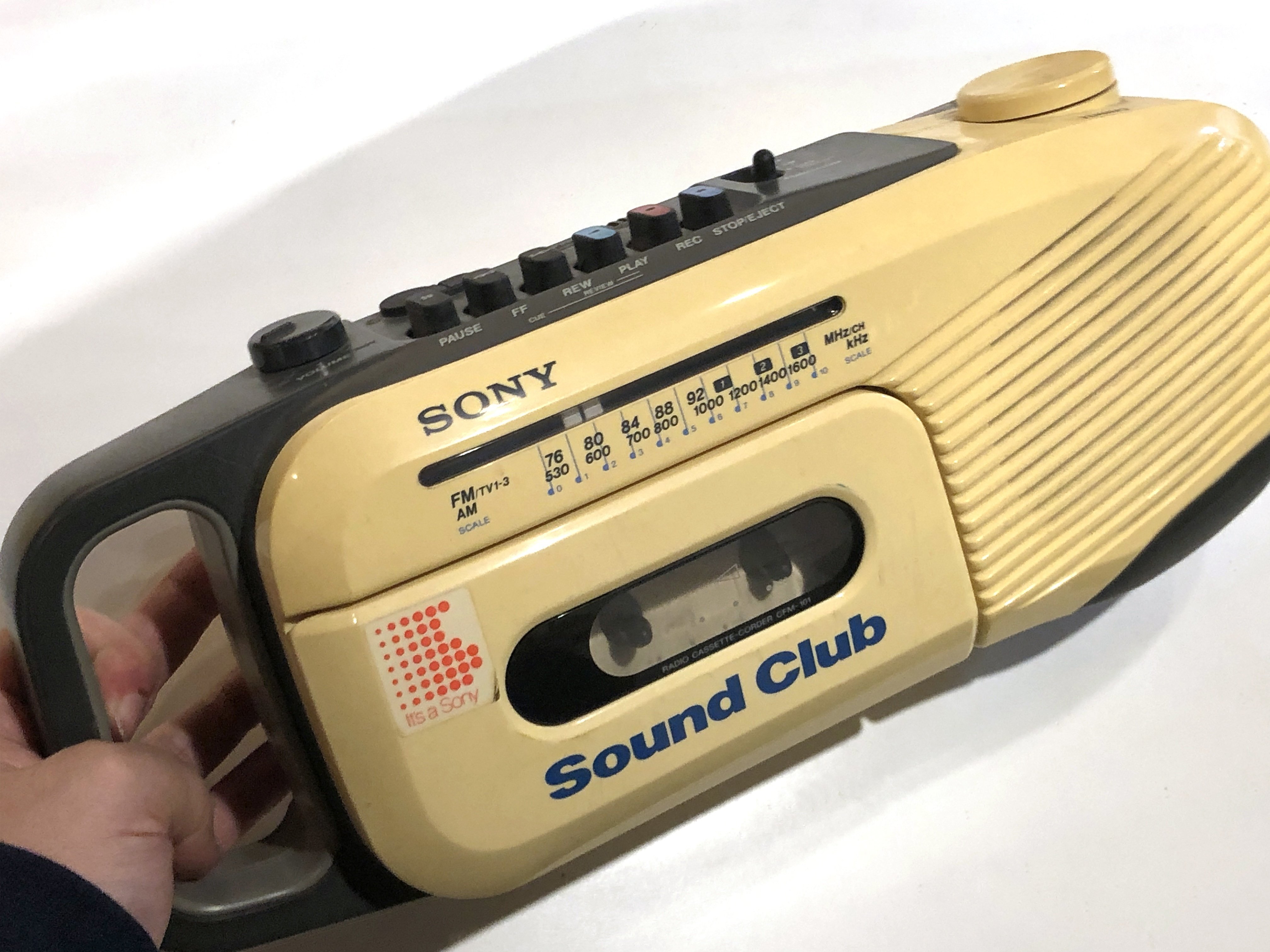 新品 SONY Sound-Club CFM-101 ラジオカセットレコーダー SONY ソニー CFM-101 Sound Club ラジカセ ラジオ カセット