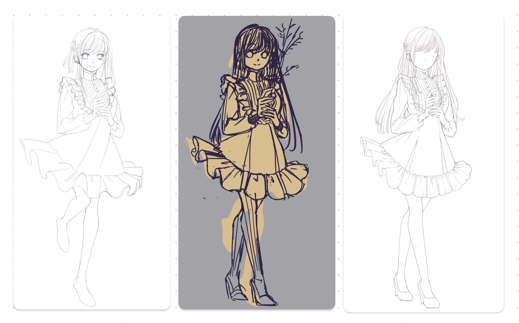 続・こだわった立ち絵を描く」おはなし｜saki