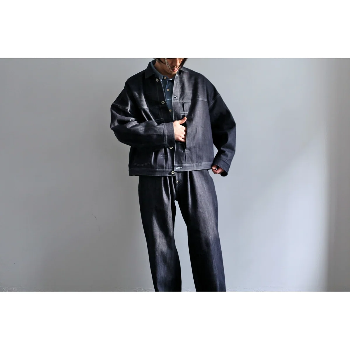 refomed(リフォメッド) -RIGHT HANDED DENIM JACKET- アンバランスな 