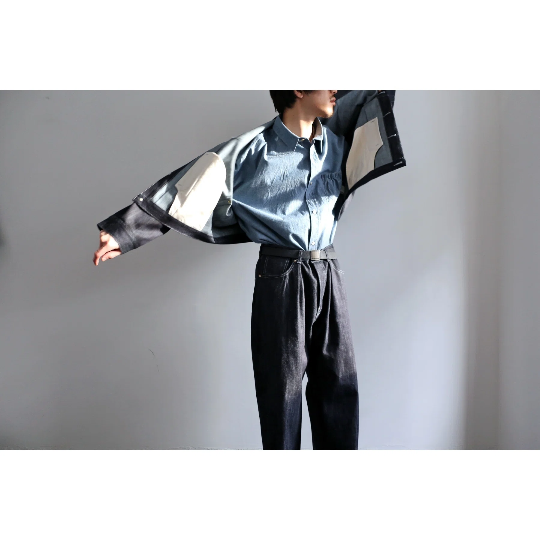 refomed(リフォメッド) -RIGHT HANDED DENIM JACKET- アンバランスな