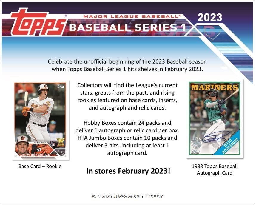 未開封 Box 2023 Topps Baseball Series One 1 | horsepower.qa