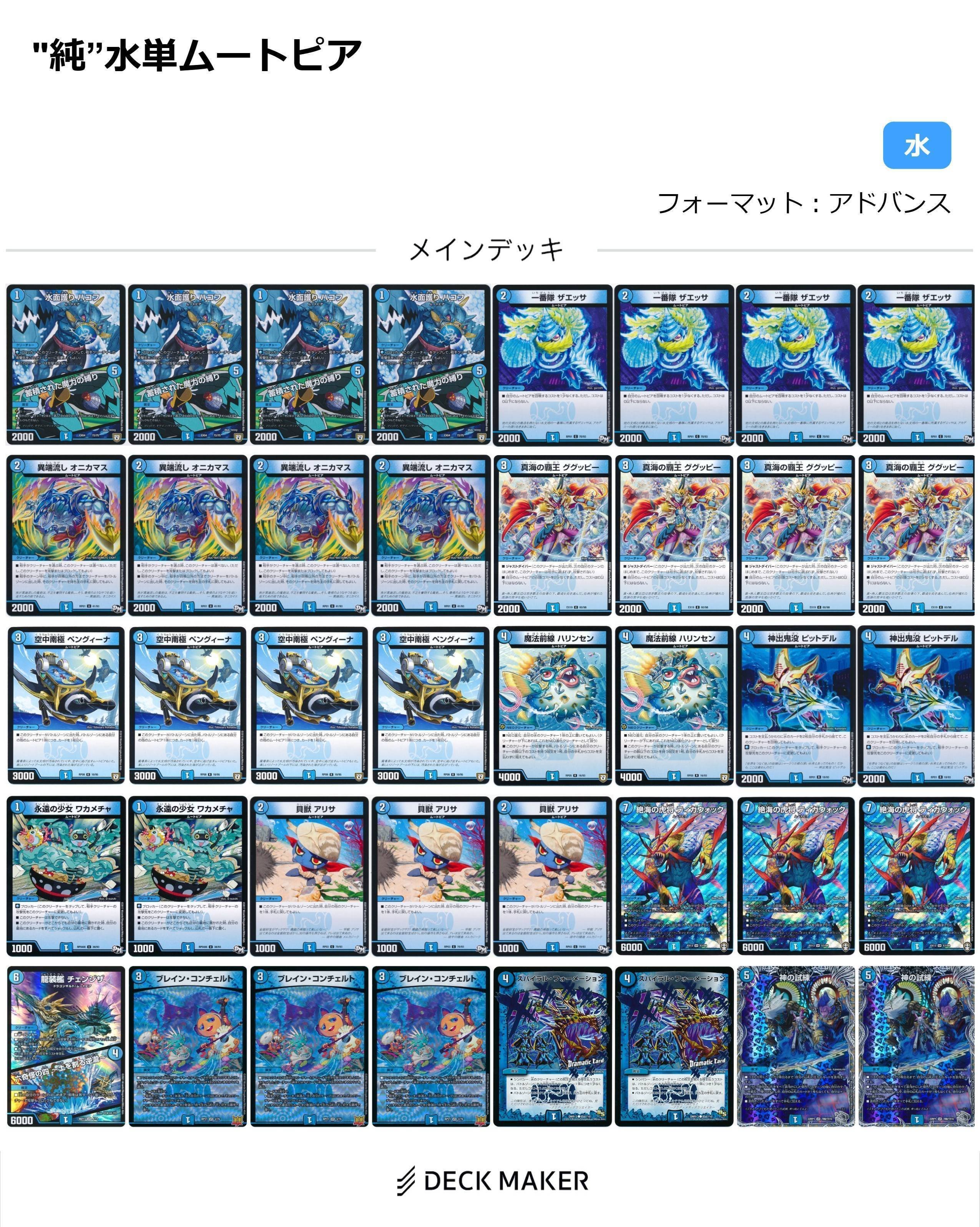 ムートピアデッキ 水単ムートピア解説｜kaisindon