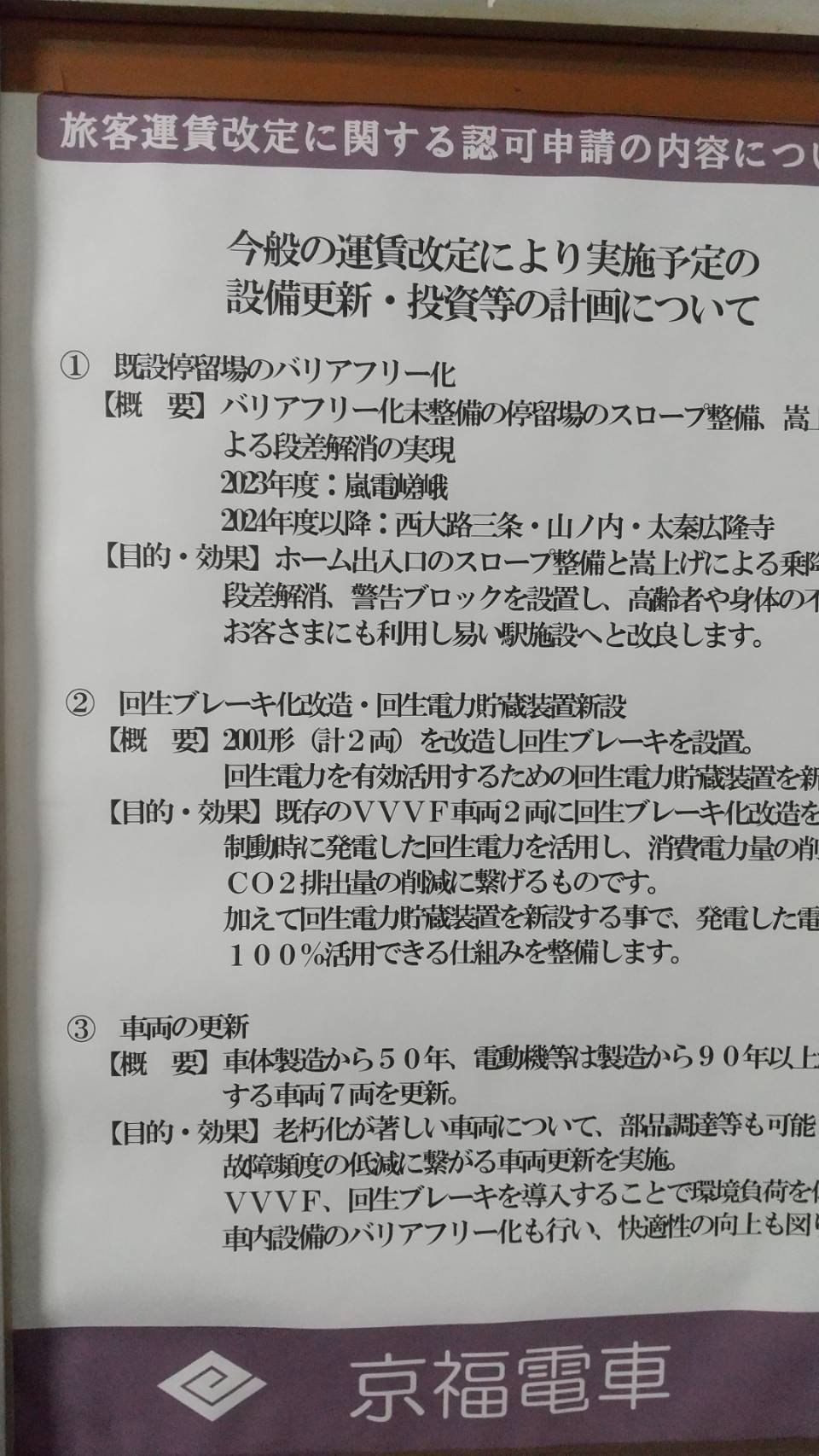 京福電気鉄道株式会社(嵐電) 株主優待乗車証。2023年6月1日〜2024年5月 ...
