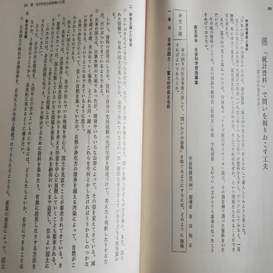 No.54 1985年 5年生社会科 「富士山の見える日」の授業｜私立