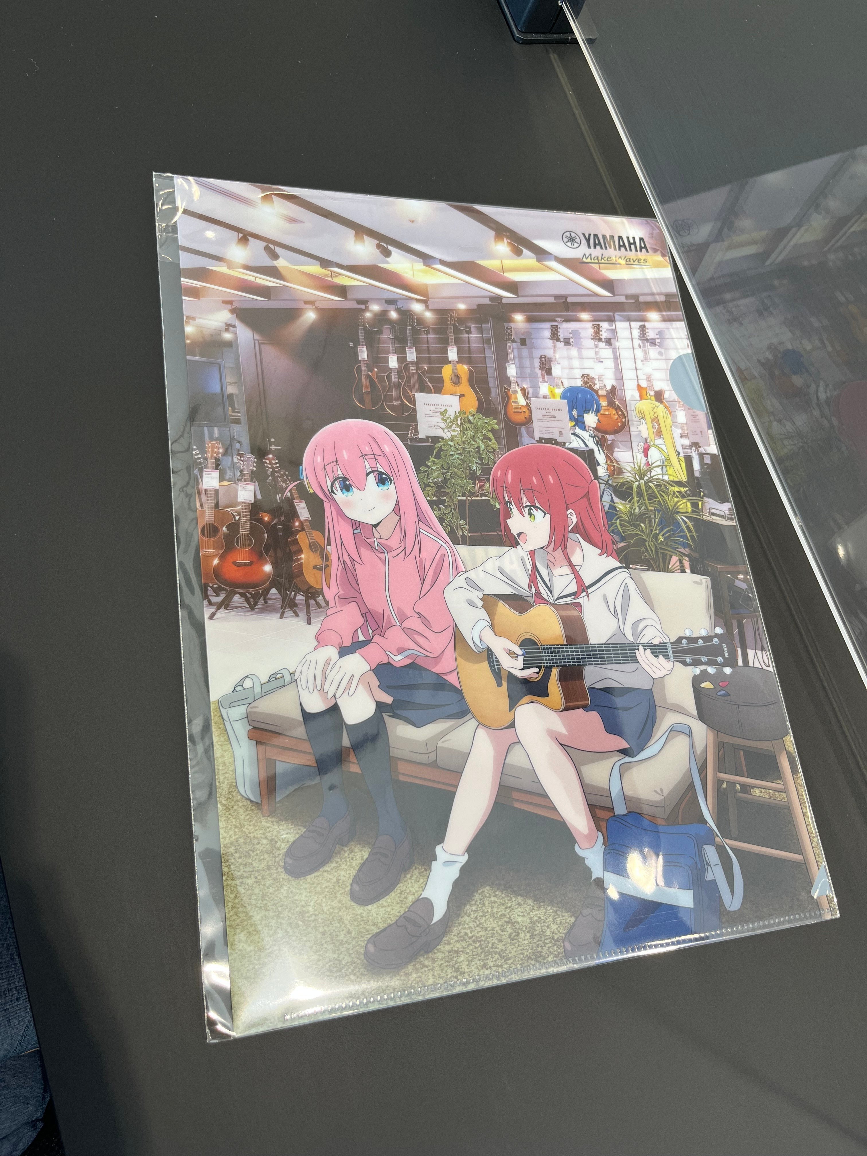 ぼっち・ざ・ろっく！のクリアファイルを貰いにYAMAHA名古屋店へ