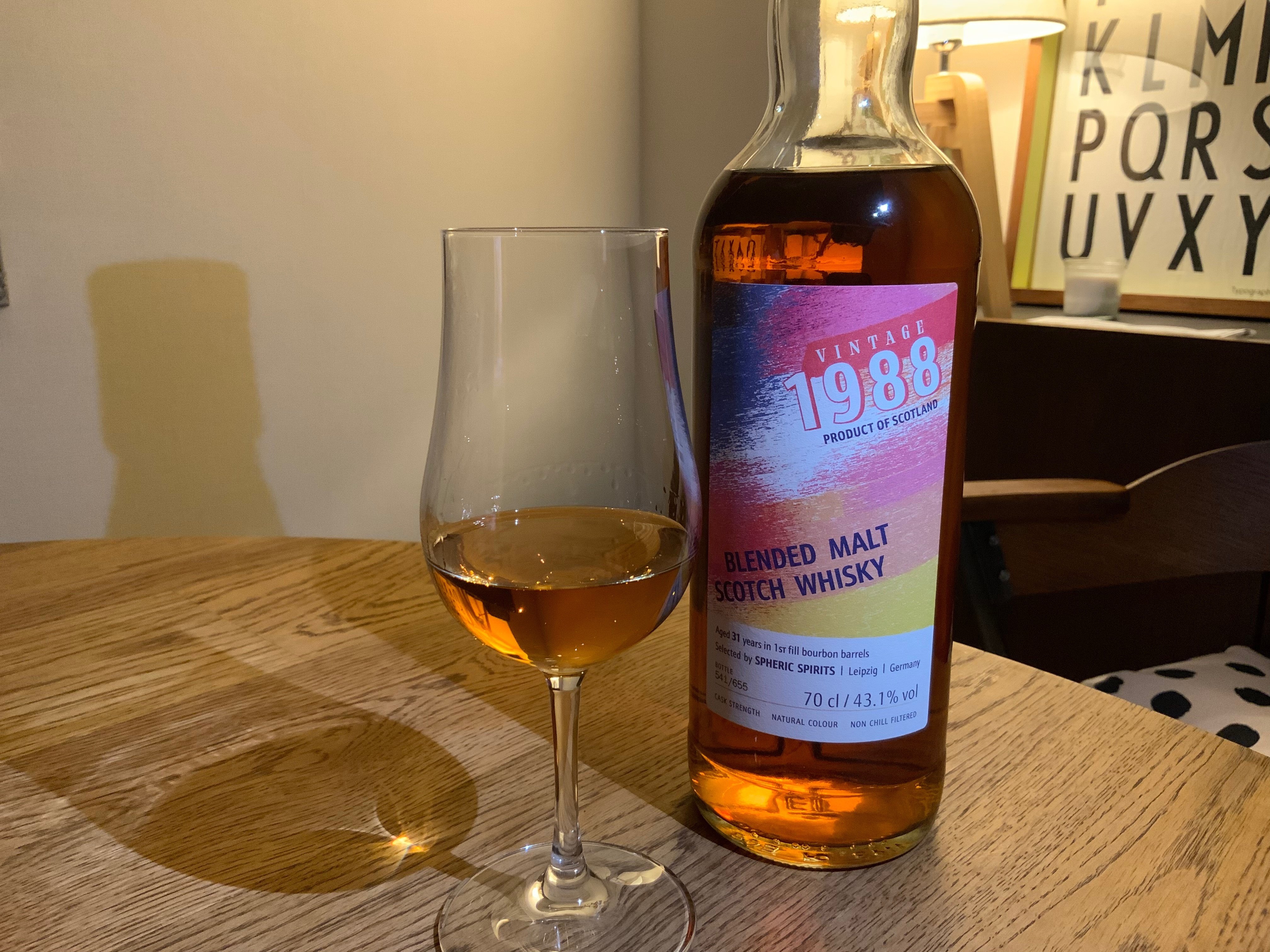 スフェリックスピリッツ ブレンデッドモルト 1988 31年 - SPHERIC