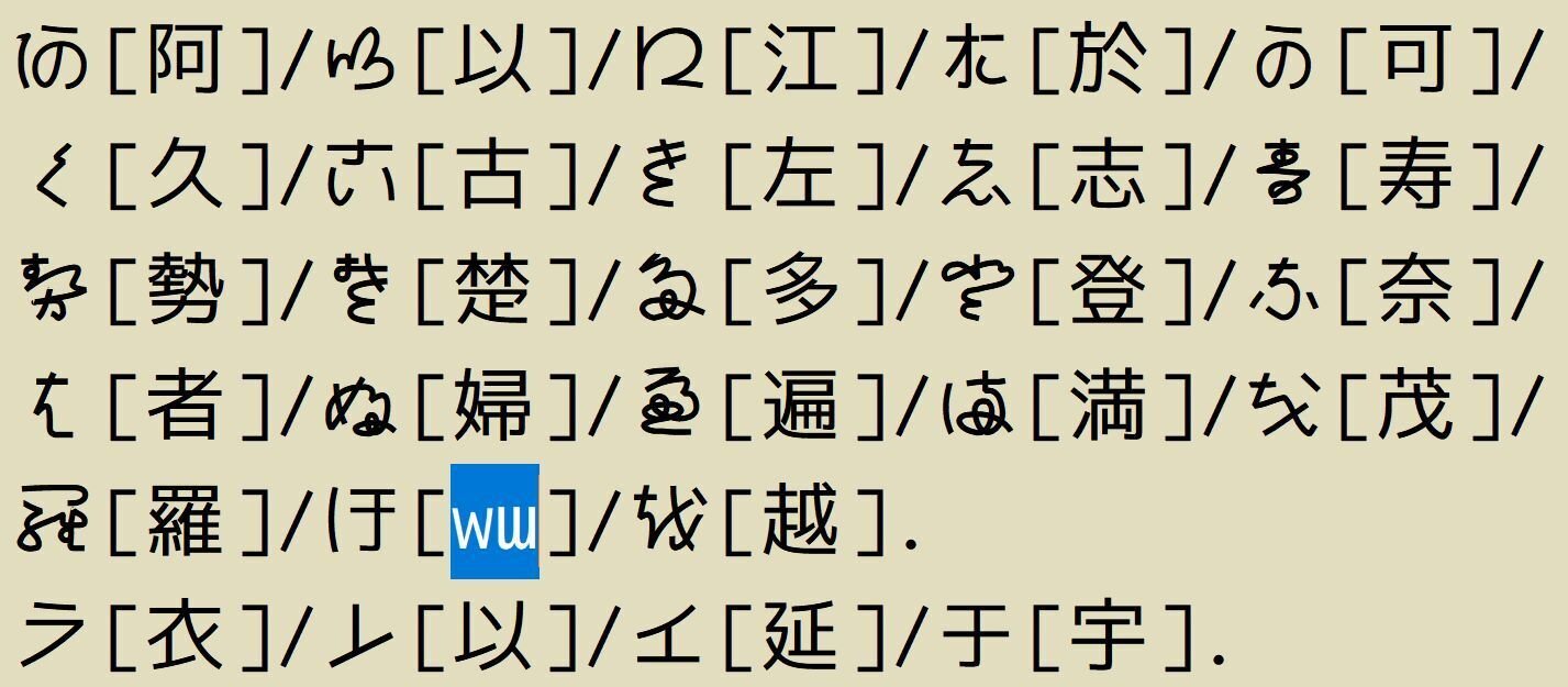 Ricty Kanaフォントの拡張仮名文字｜Qvarie