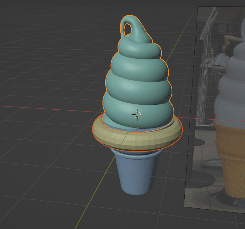 Blender日記：ソフトクリームランプをつくる｜osato