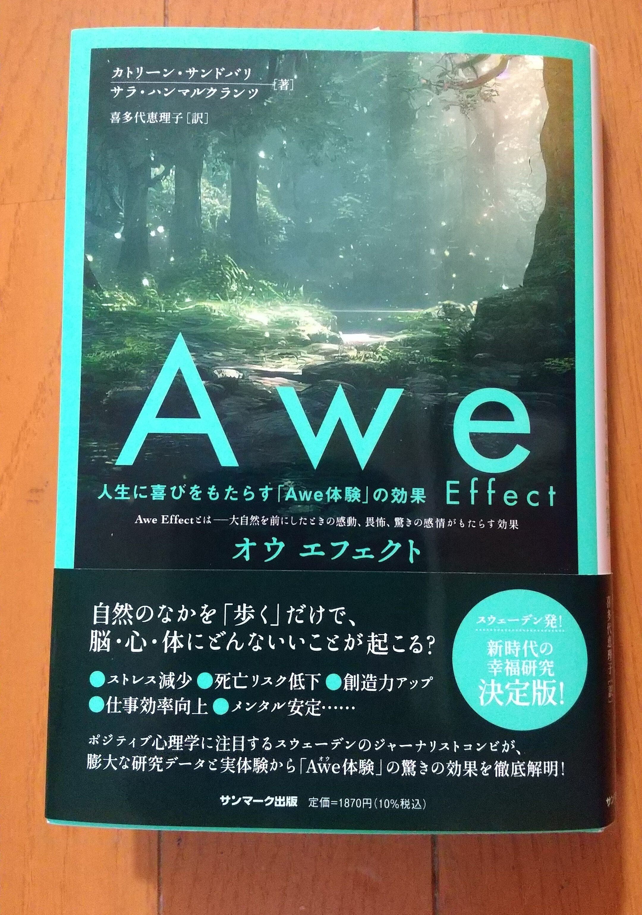 読了】「Awe Effect」を読んで。～何かに感動したときあなたはAwe体験