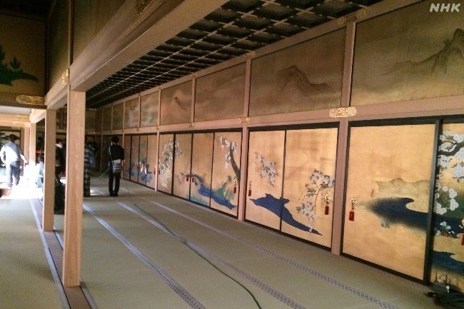 大坂城セットの障壁画の画像