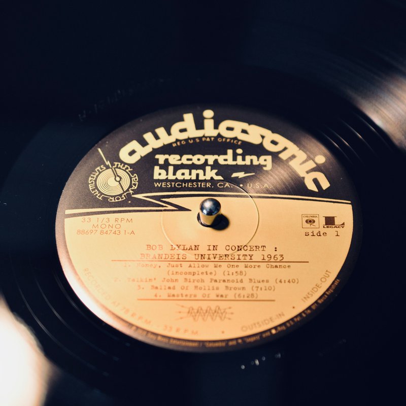 レコード棚を総浚い 38：『Bob Dylan / In Concert Brandeis University 1963