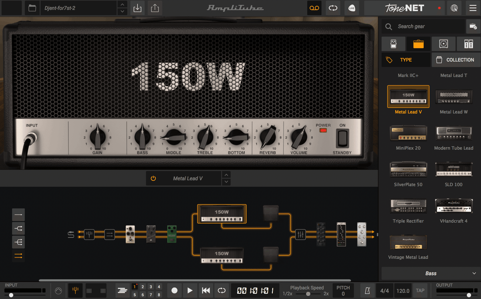 Amplitube 5 でモダンメタルサウンドを作ってみた！｜Strattakk GT