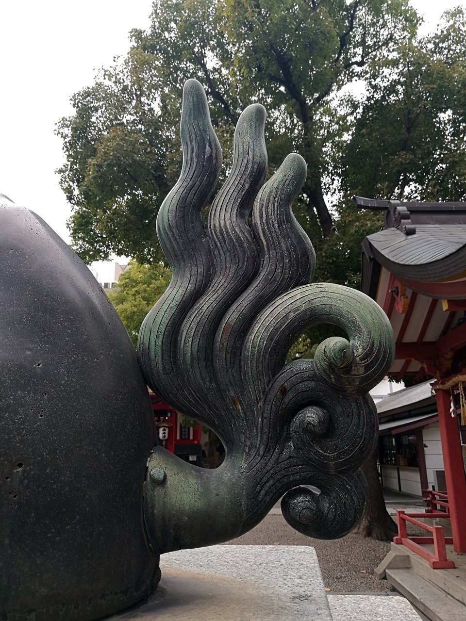 大阪市の神社と狛犬 ⑪中央区 ①御霊神社～大阪最古の青銅狛犬