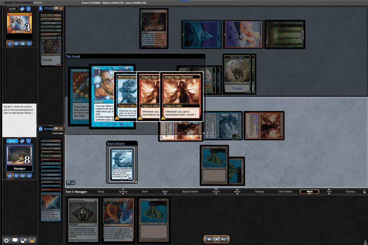 MTGレガシー】UR delverにおける《気まぐれな呪文踊り》と《軽微
