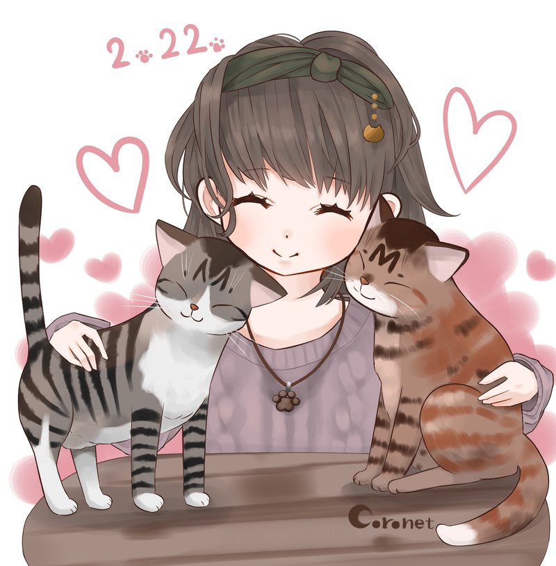 ねこと私の日常 - 絵｜Coronet｜note 