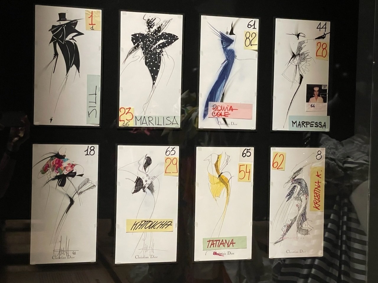 ディオールデザイン画Christian Dior