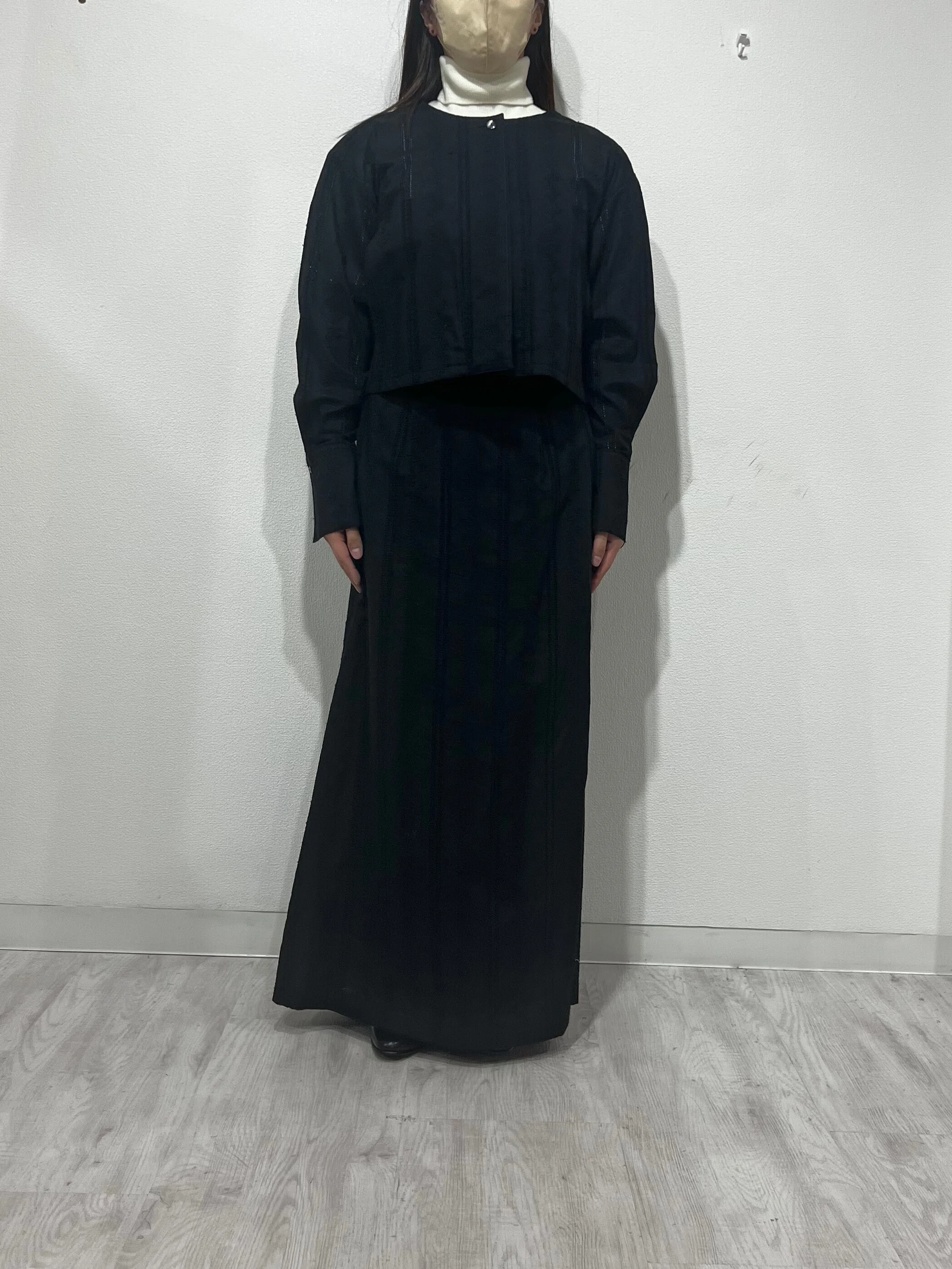 【foufou】ナイロンフリルドレス【サイズ希少M +】 23年2月web展示会 身長別｜マール・コウサカ（foufou）