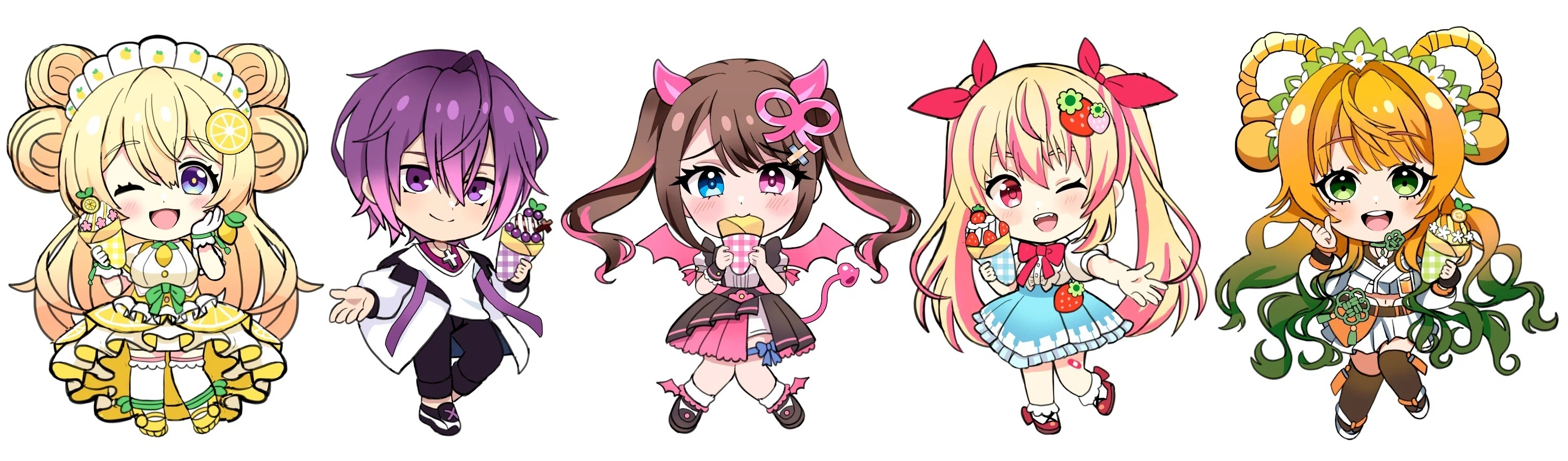 ✨【🍓Vtuber×クレープ🍓】SDイラストプレゼント企画 第4弾！✨｜早瀬