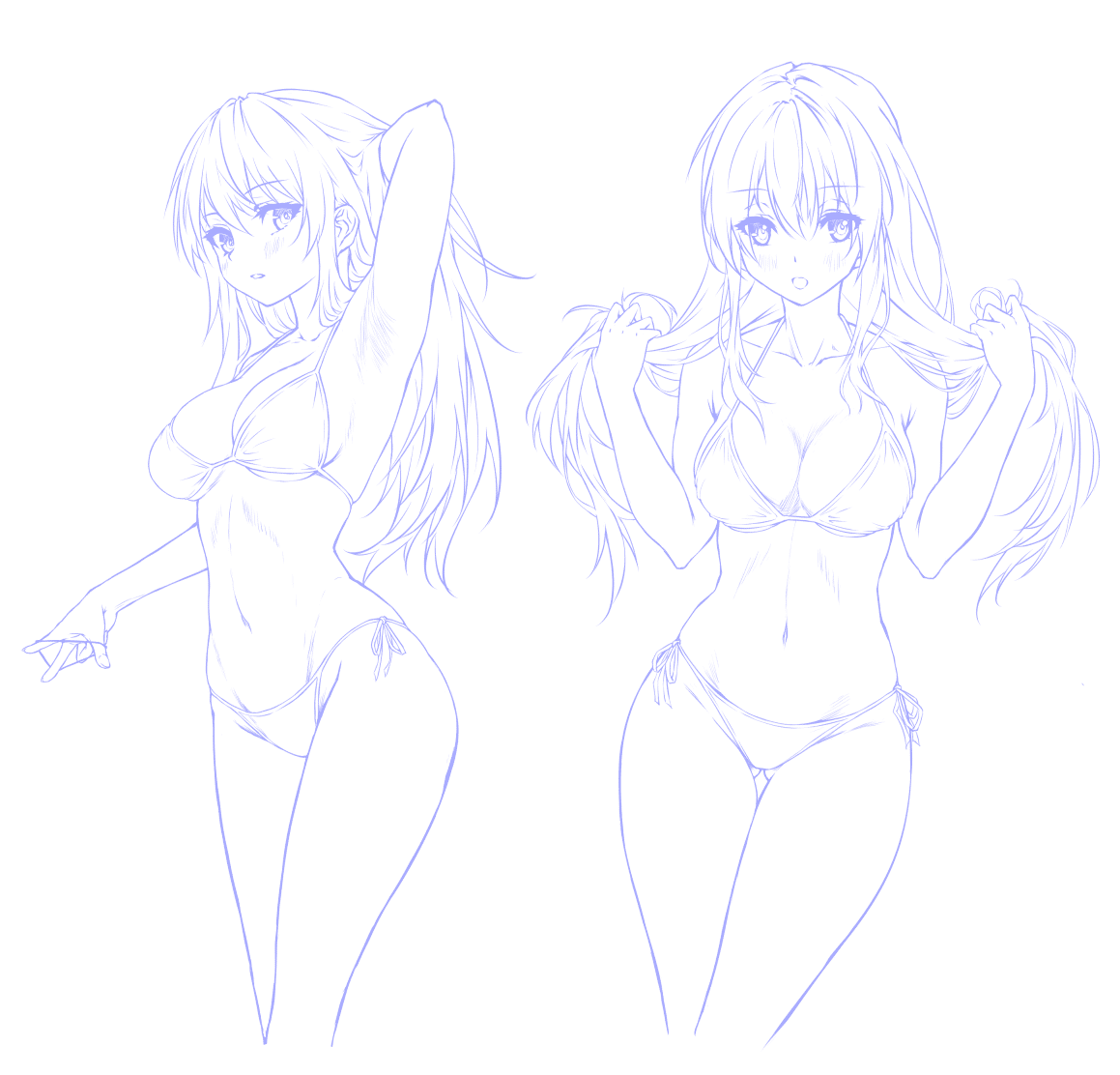 パンツの書き方　エロ 魅惑的な腰つきに思わず視線が…！女の子の腰周りを色気たっぷりに描く5ステップ｜ReL@セルフ解説系イラストレーター