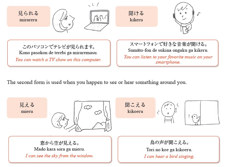 見える と 見られる|Kiyomi sensei