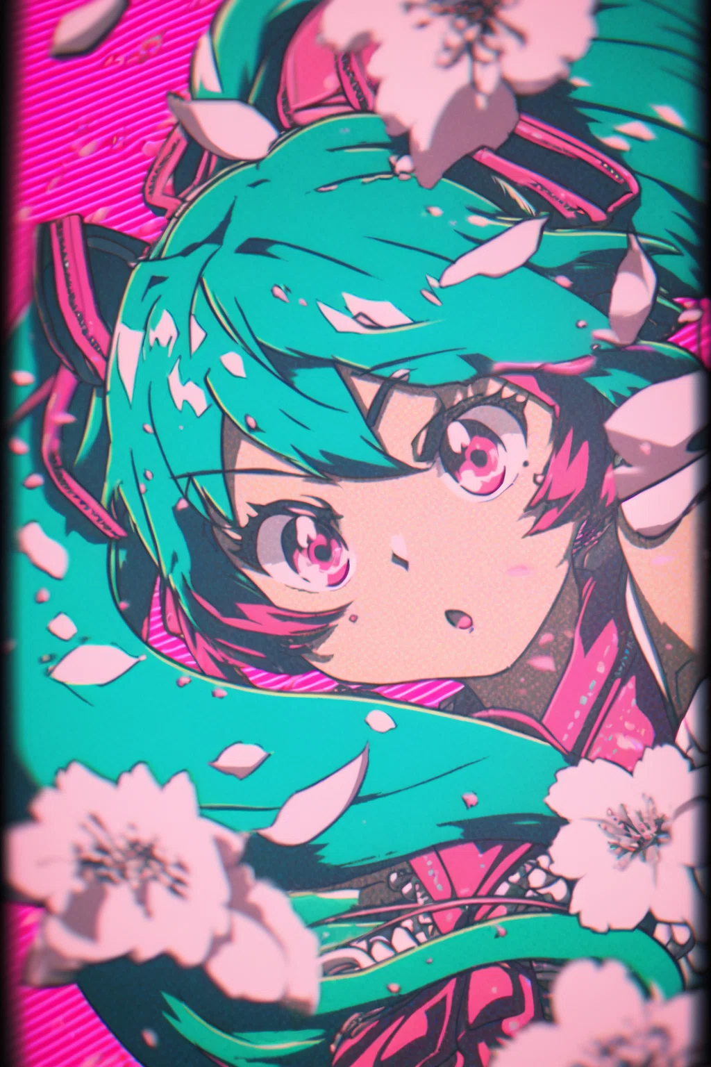 桜ミク AIアート｜AIで書きましたブログ（株式会社はちえん。）