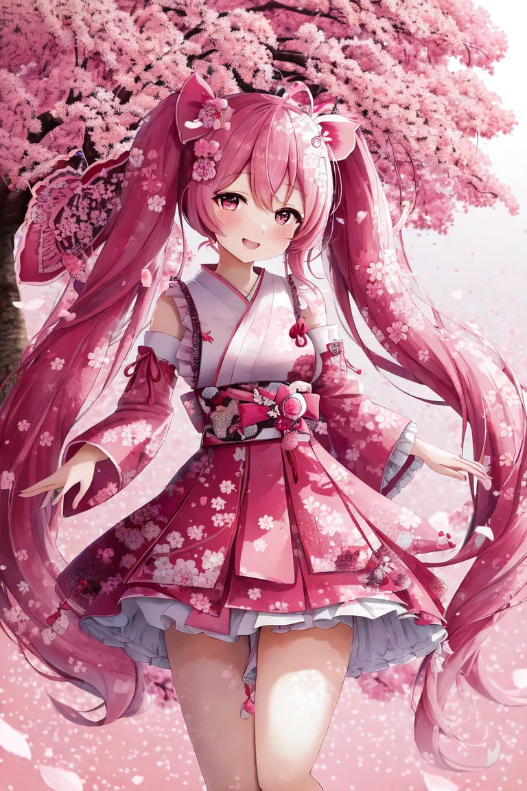 桜ミク AIアート｜AIで書きましたブログ（株式会社はちえん。）