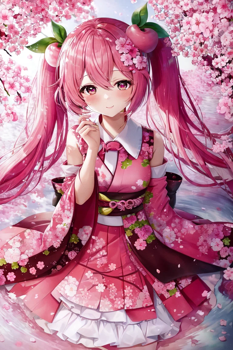 桜ミク AIアート｜AIで書きましたブログ（株式会社はちえん。）