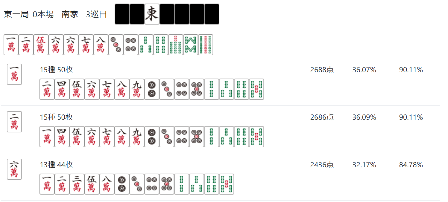 ⭐️ページ 牌効率についての備忘録①（超基本）｜akaiki