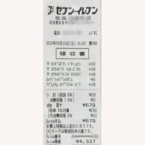 1000パックドリーム　レシートがありますよう 1年分200枚広げて「レシート表彰式」を開いてみた｜しまだあや（島田彩）