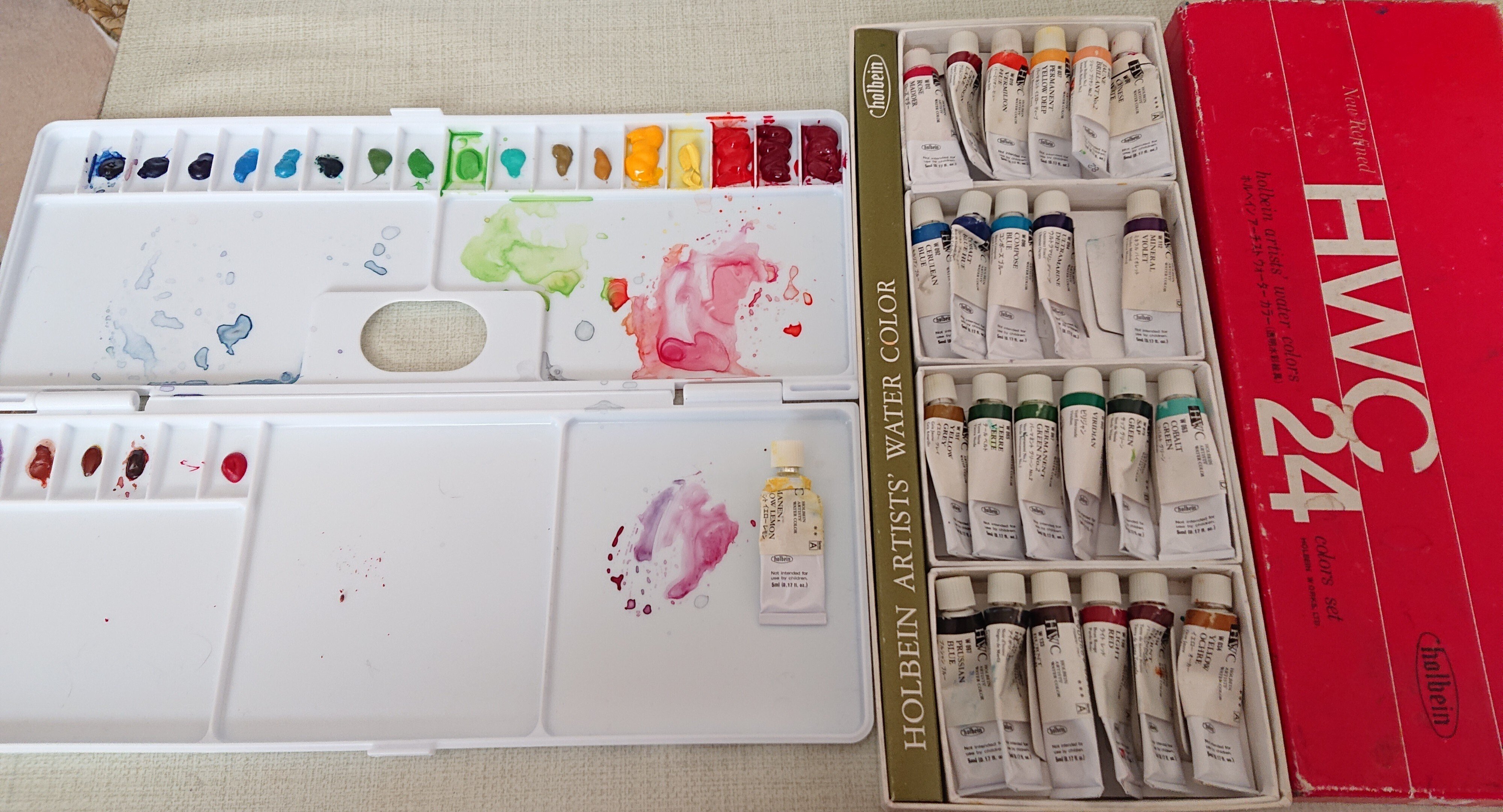 りんごとレモン、透明水彩で描いてみた｜icyon