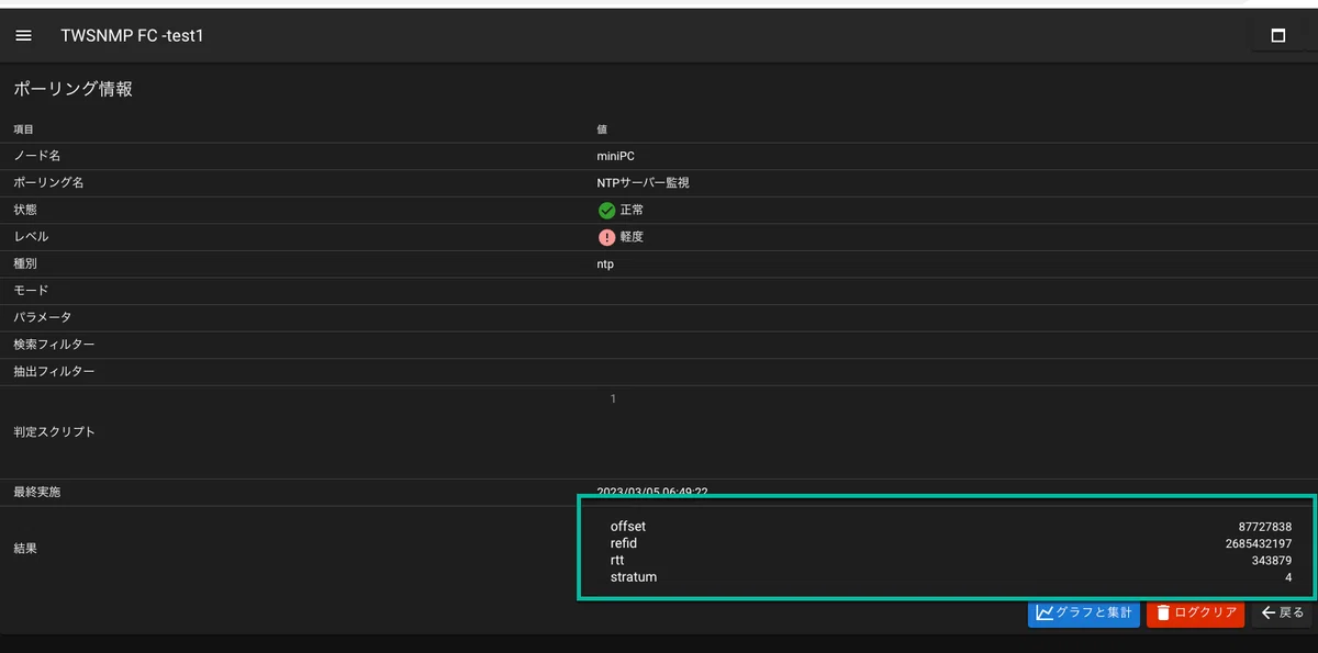 TWSNMP Polling Dictionary: Monitoring NTP Servers｜twsnmp