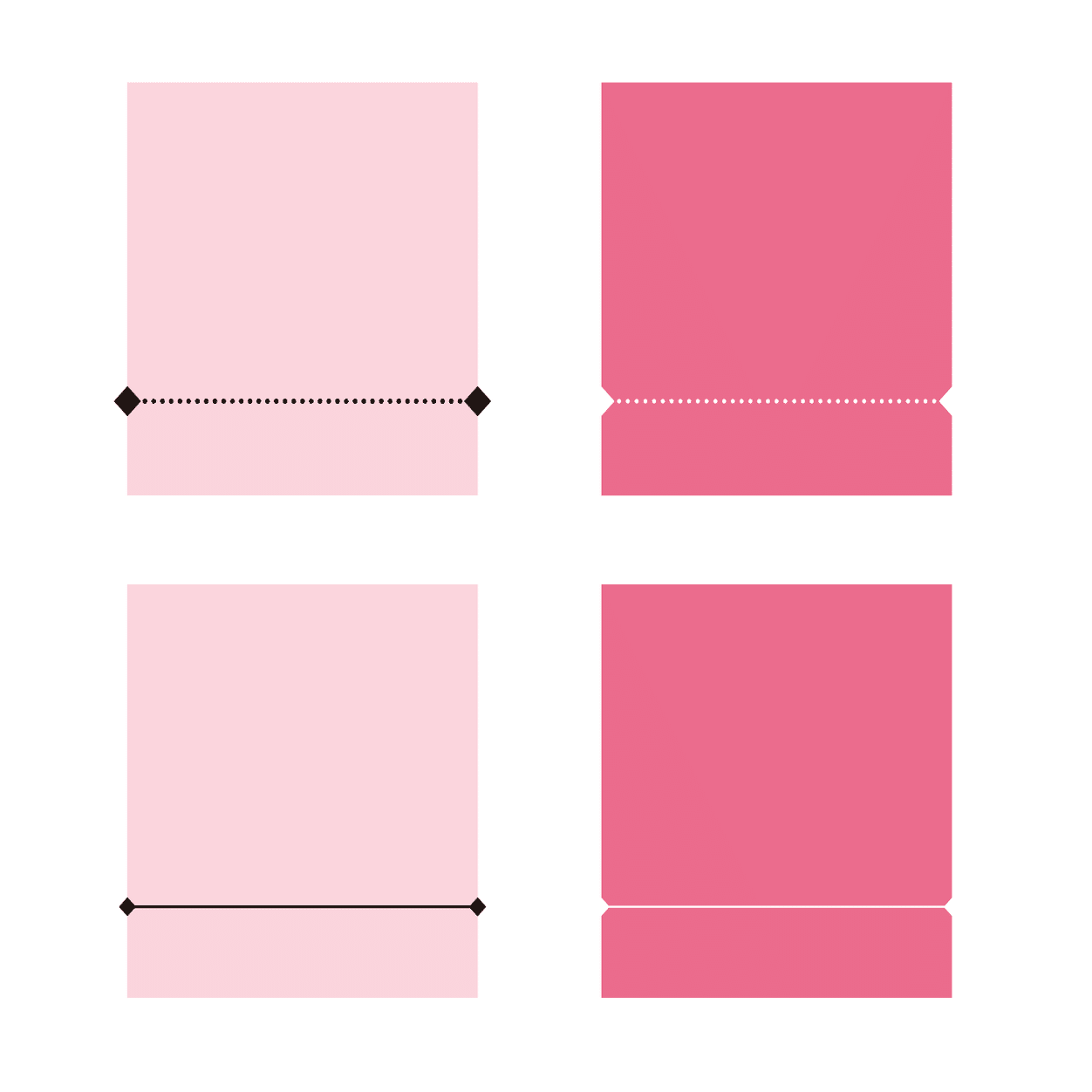 ちぎるための切り取り線を入れたフライヤーなどのベース｜DTP Transit 別館