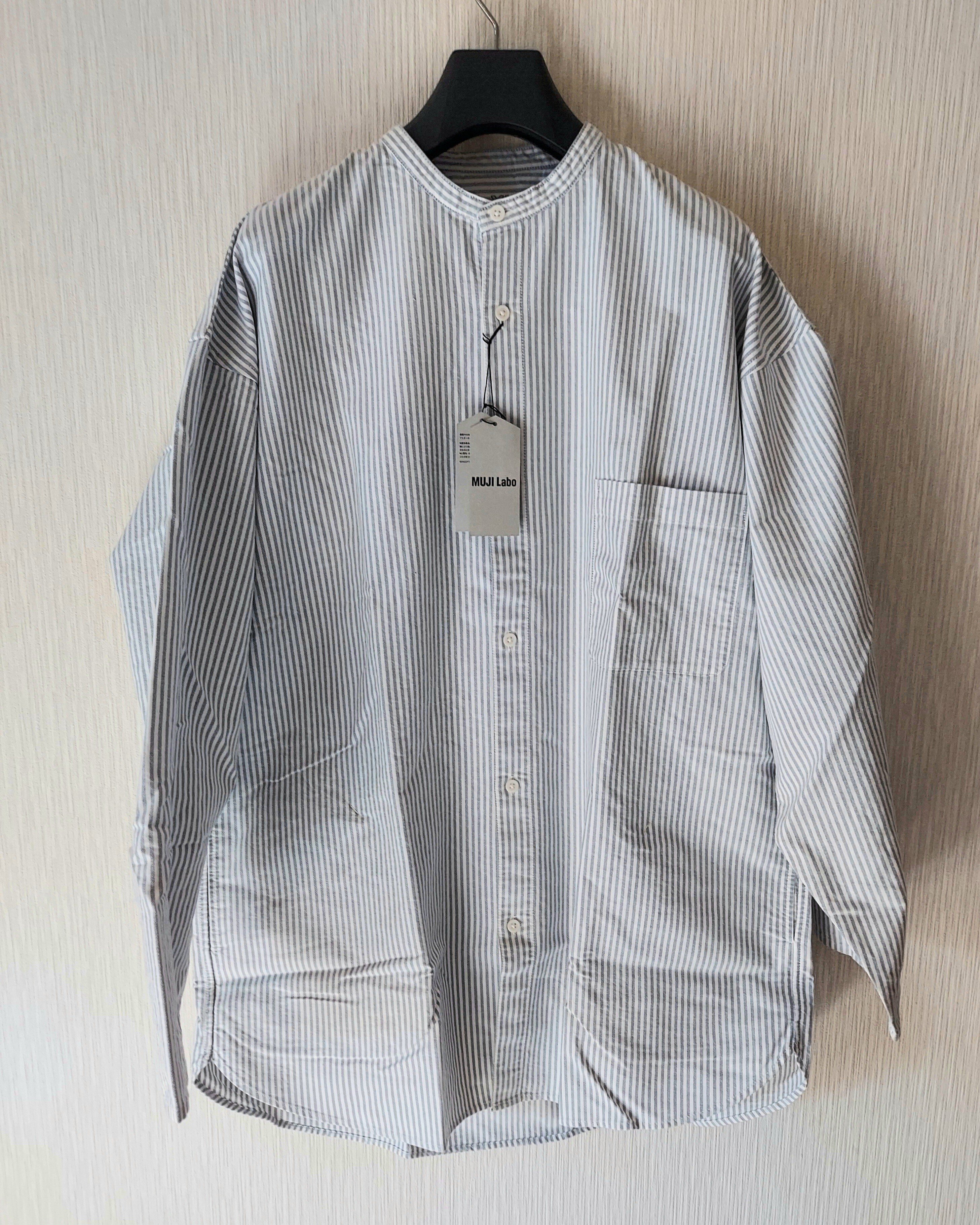 MUJI (無印良品) - MUJI Labo 綿オックスフォードスタンドカラー