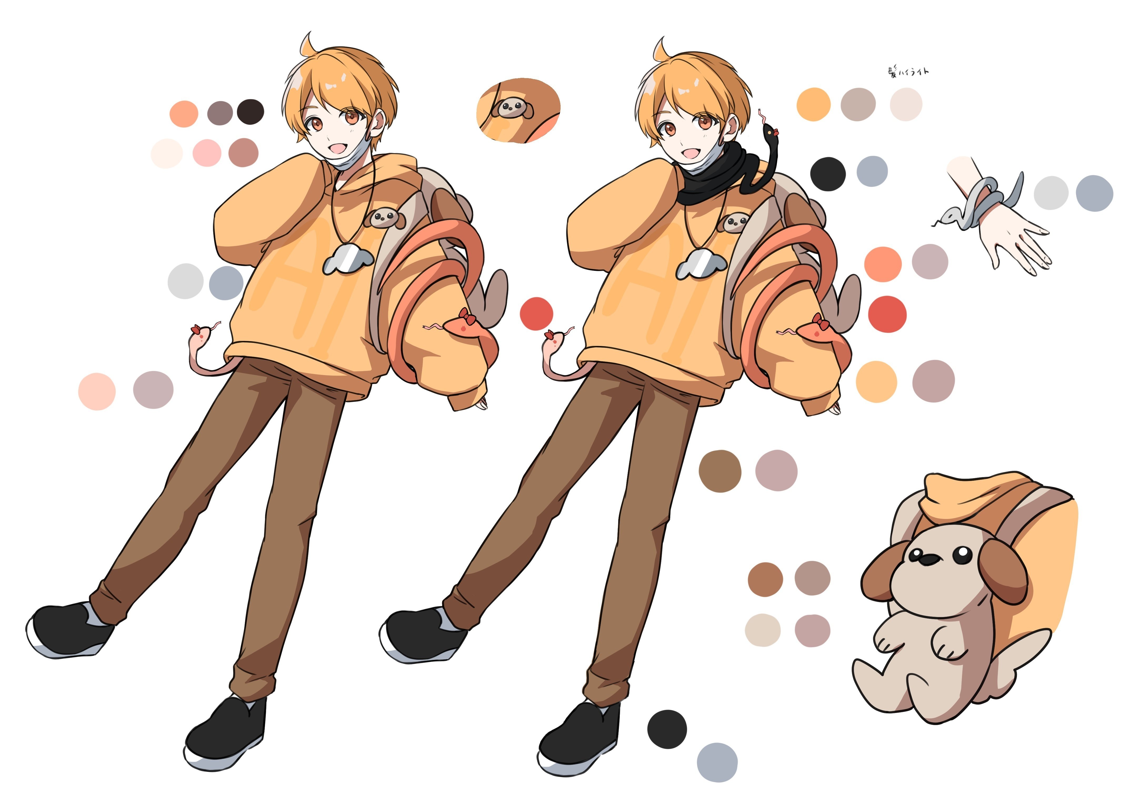 openAI,chatGPTの4兄弟擬人化キャラデザイン描いてもらいました