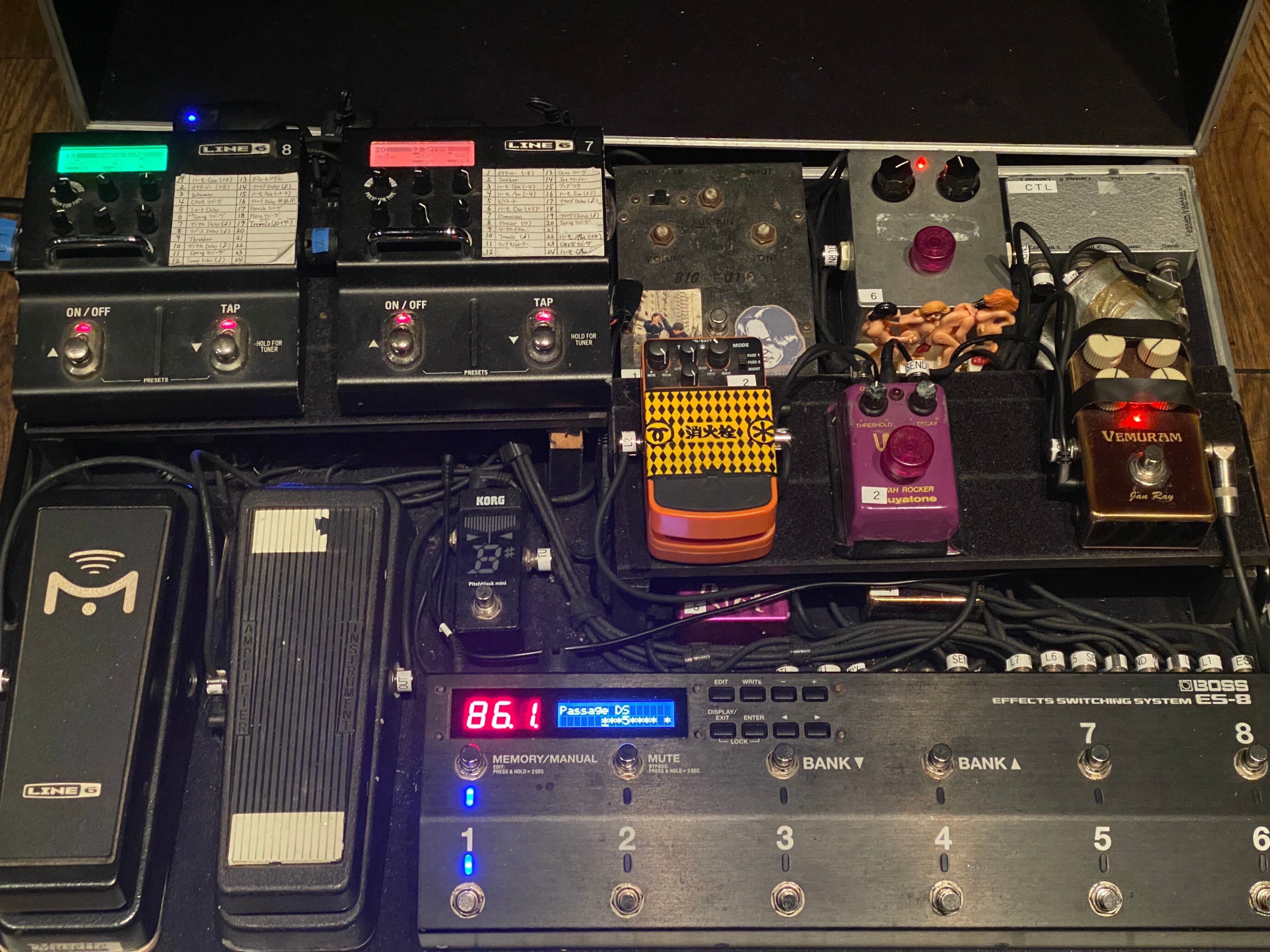 機材ROOM1 (folcaエフェクターボード解説前編)｜タメカワハウス