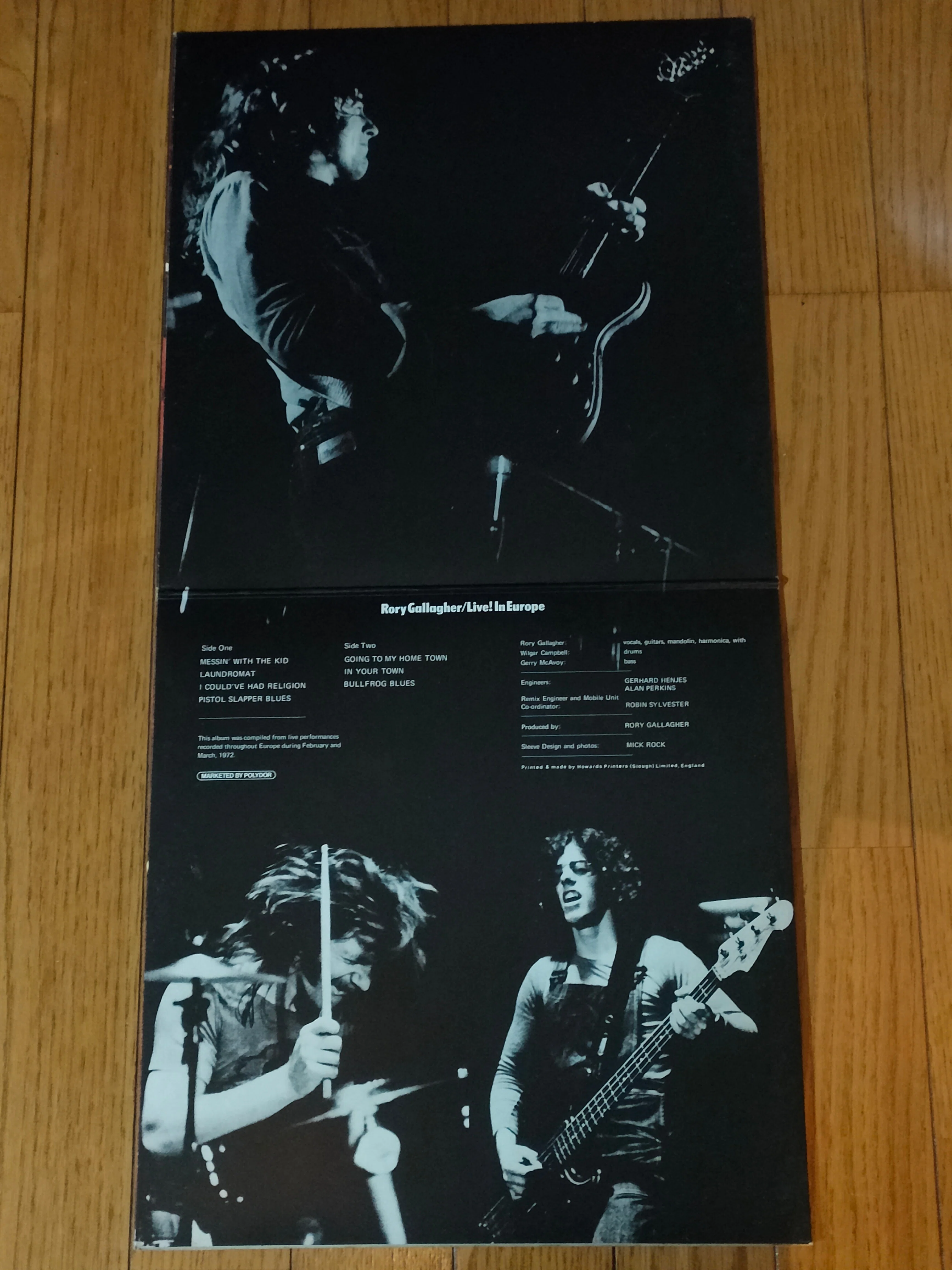 Live in Europe(1972) Rory Gallagher 一直線に熱いロリーの出世