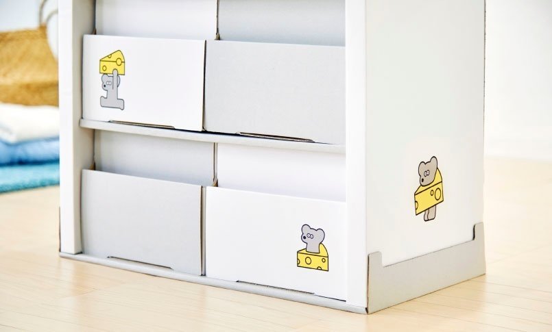 新品　KATOJI クラフトチェスト ねずみのANDY カトージ クラフトチェスト ねずみのANDY[組立式] 6つの引出しで