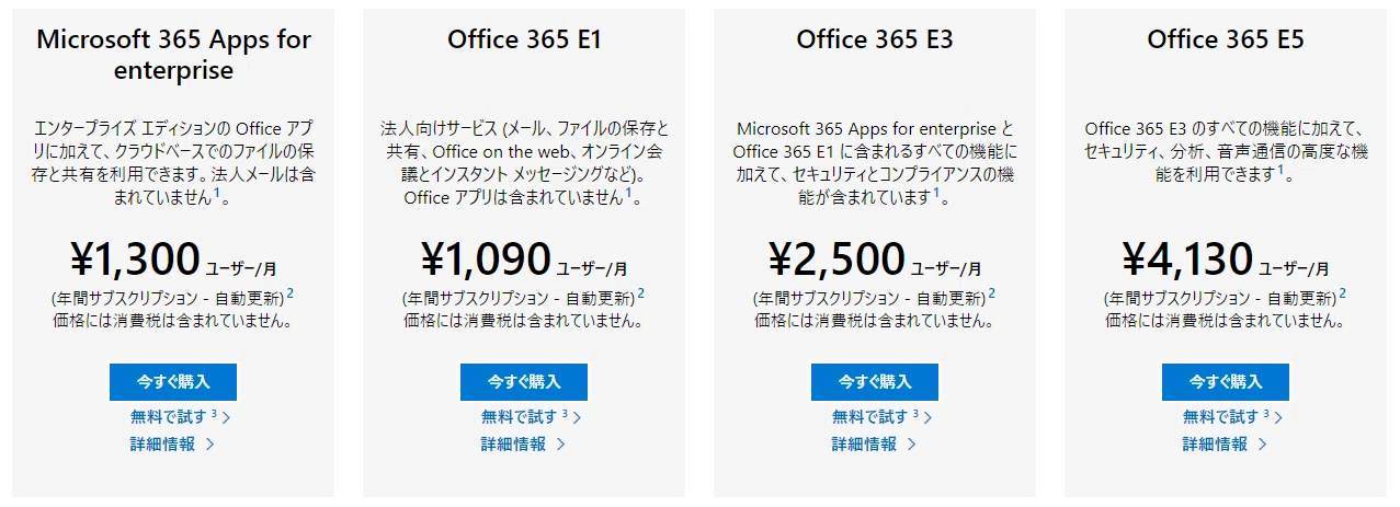 ひたすらM365（O365）／AADの課金情報のリンクまとめる｜はしやすめ