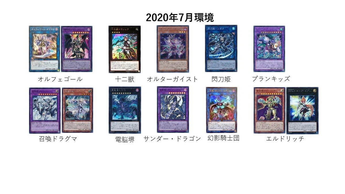 遊戯王 ドラグーンオルフェゴールデッキ 大会用 スリーブ付 表する