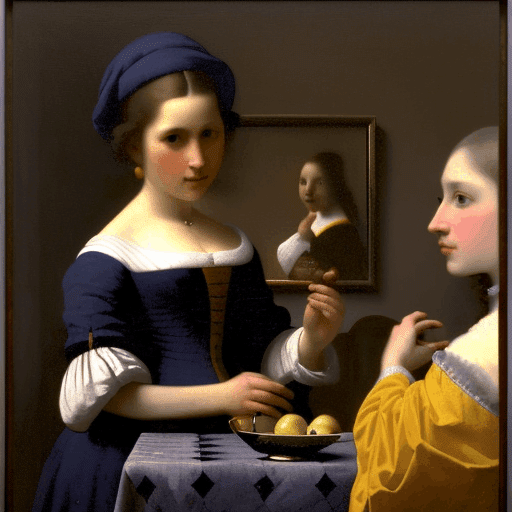 果物を運ぶ少女たち/ヨハネスフェルメール(Girls Carrying Fruits