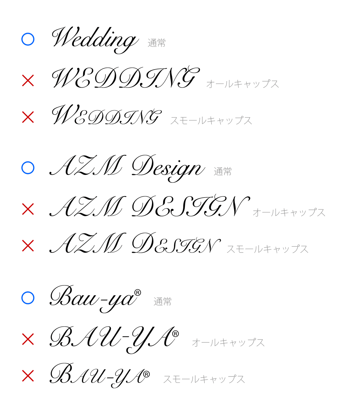 特殊文字と文字パネルで作り込む、手書き風スクリプト書体のロゴ