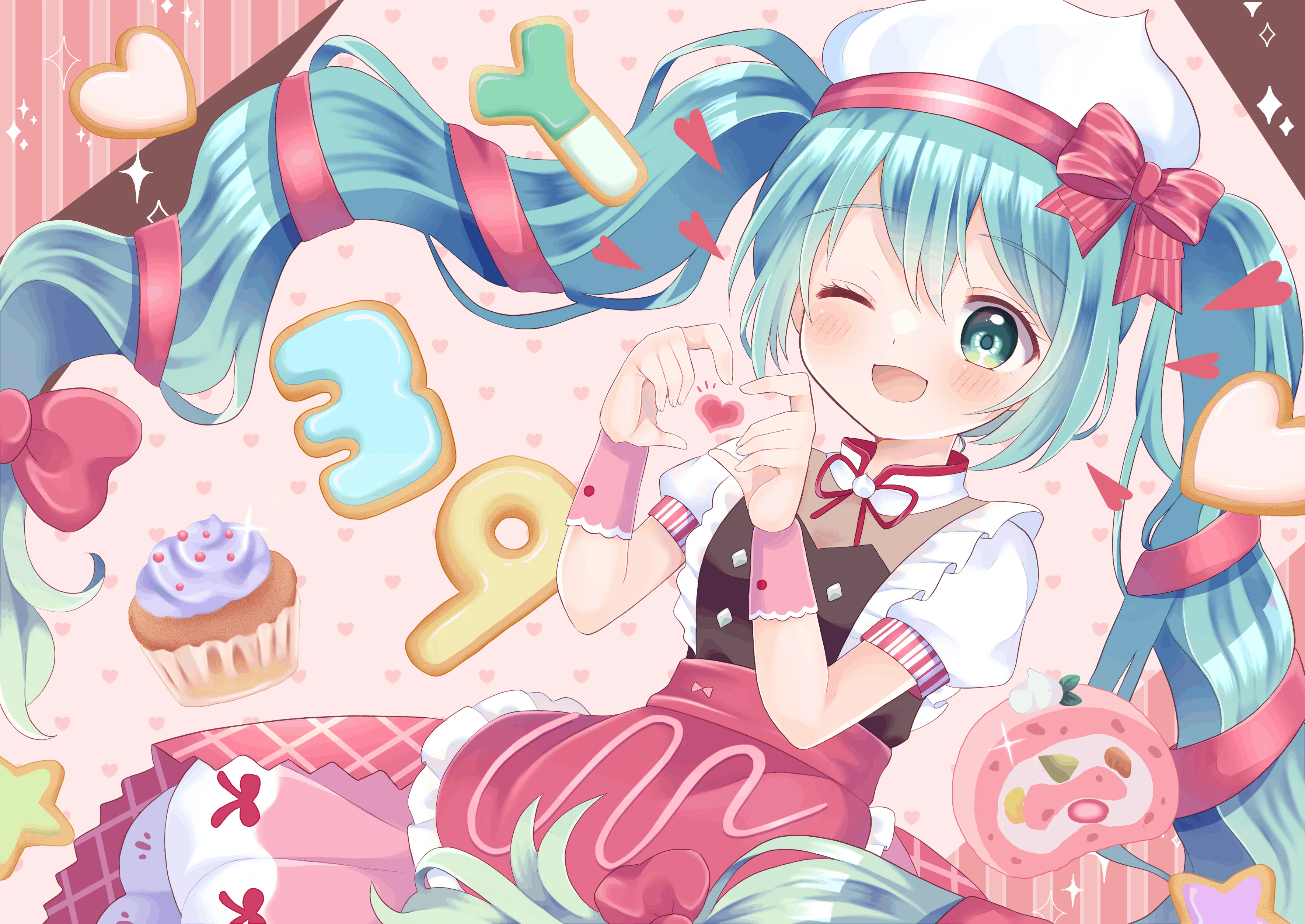 ミクの日(3/9)イラストが出来るまで｜みかもち
