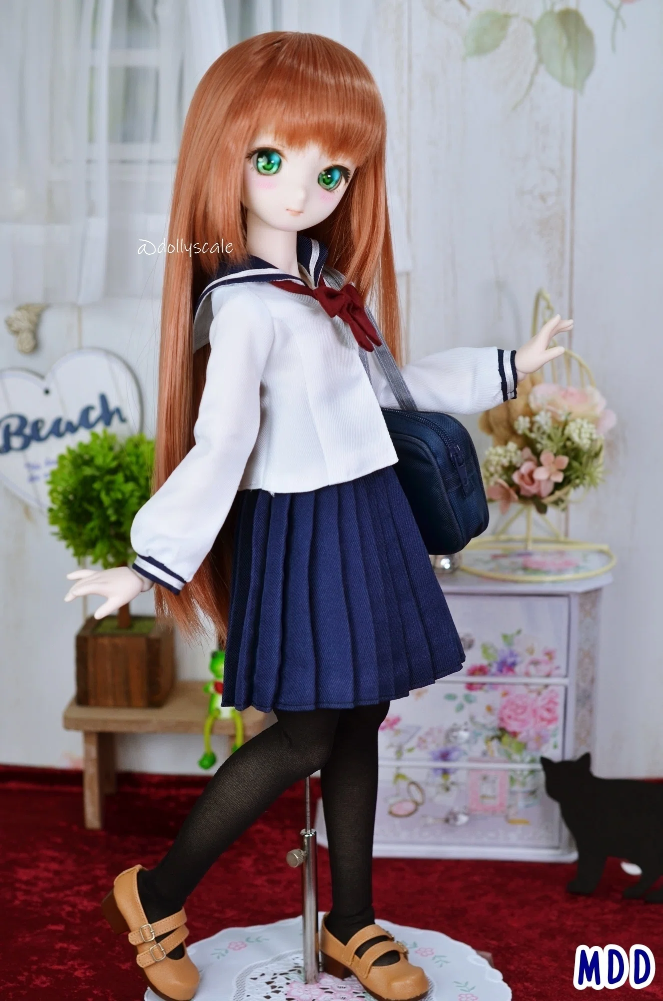 Narrow Pleated Skirt Pattern [40cm Soft Vinyl Doll]｜ドーリースケール