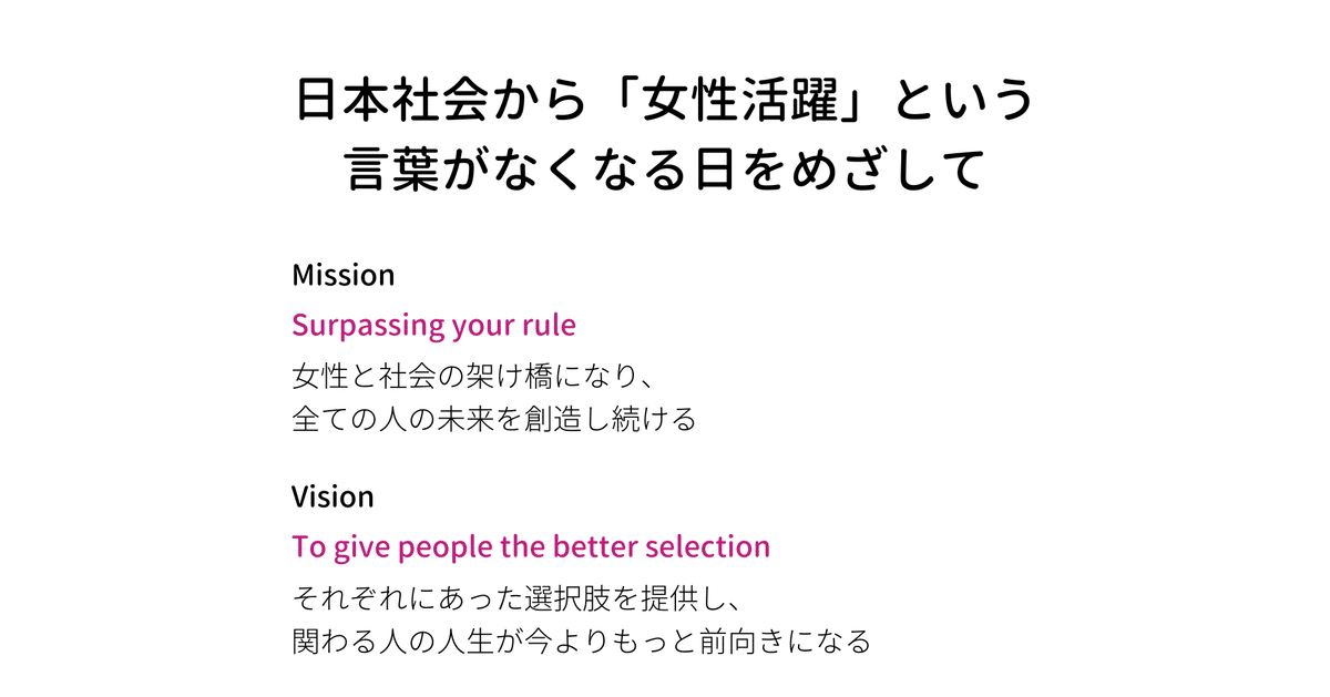 日本社会から「女性活躍」という言葉がなくなる日をめざして