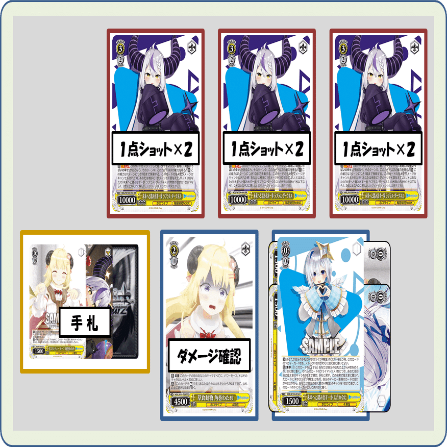 WS ホロライブ holoXデッキ 6扉2枝 ほぼ光り物（サインなし） ホロライブ6扉2枝構築記事。｜珪華