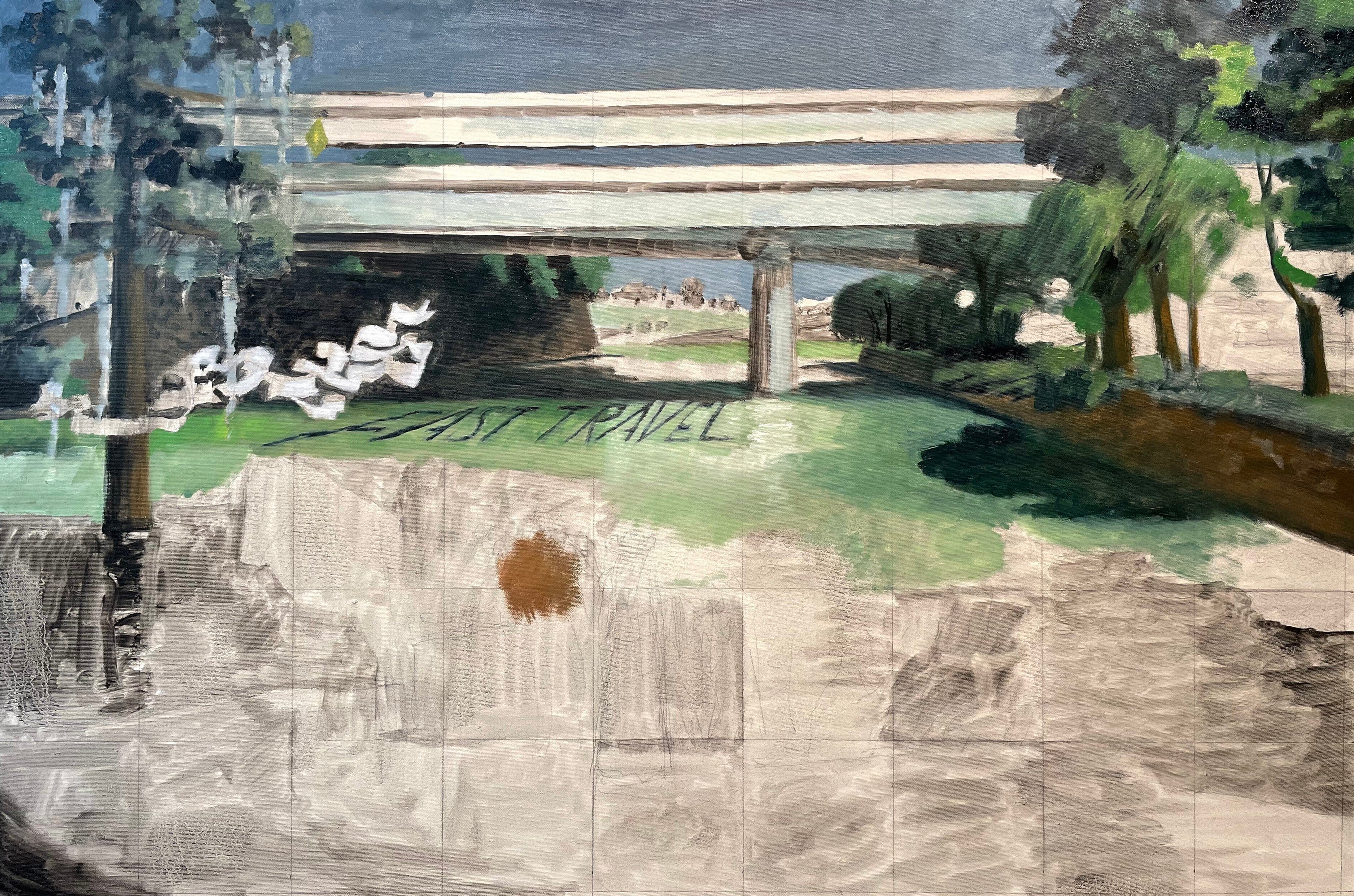 油彩画 自然と人間の関係 Landscapes and Animals] The 4th Drawing Day - A critique